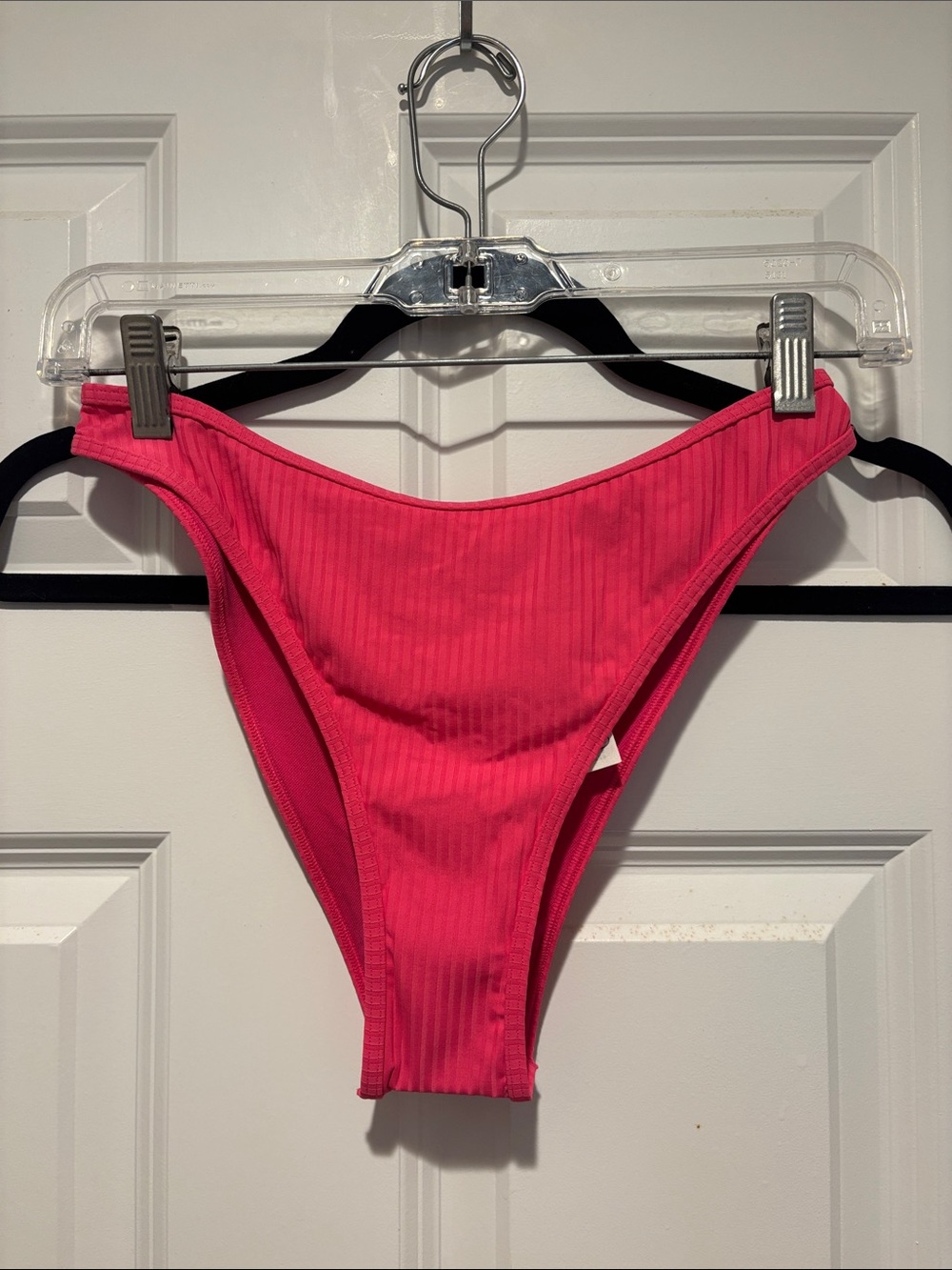 Gilly Hicks Pink Ribbed Bikini Bottom